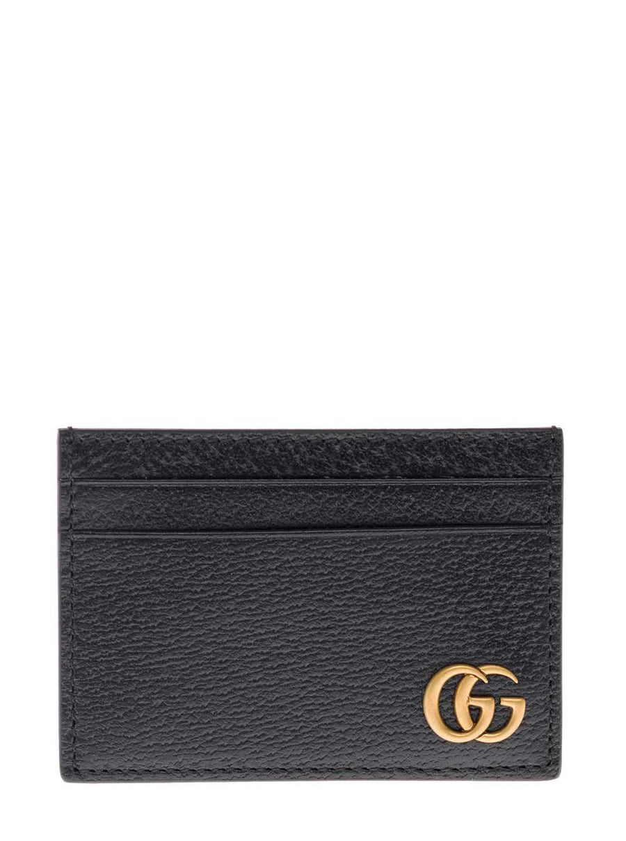 Card Holder Black Leather Calfskin Accessory