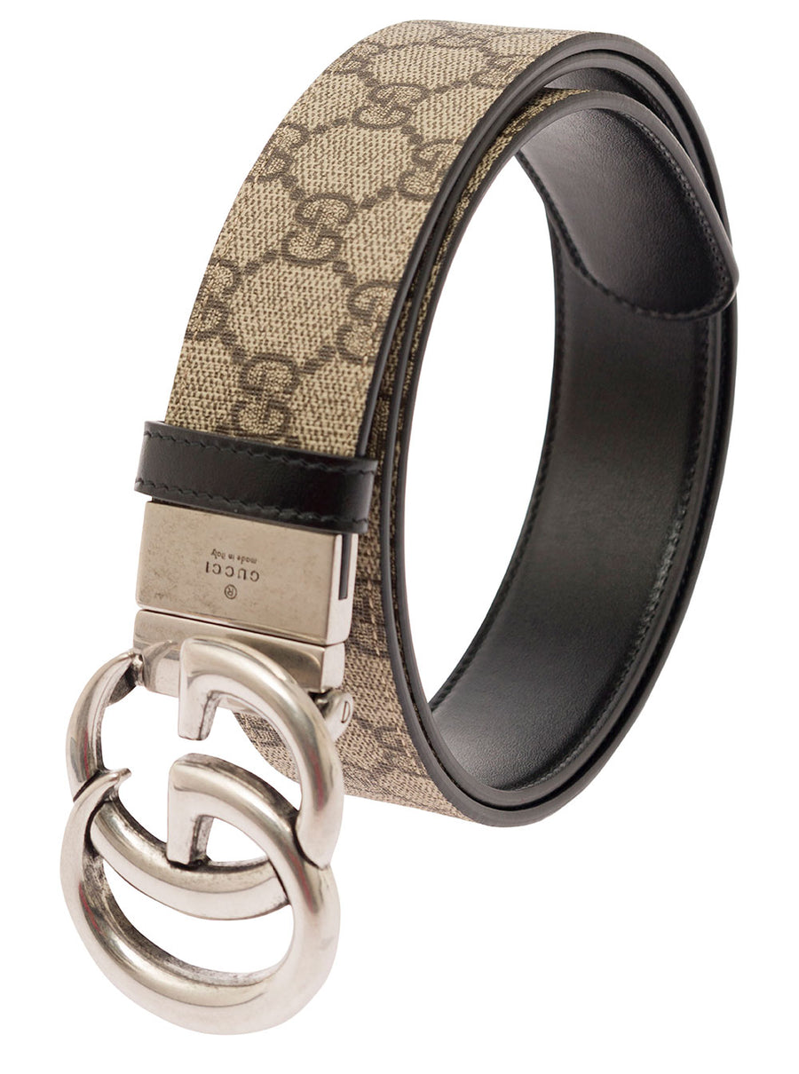 Reversible Belt Double G Beige