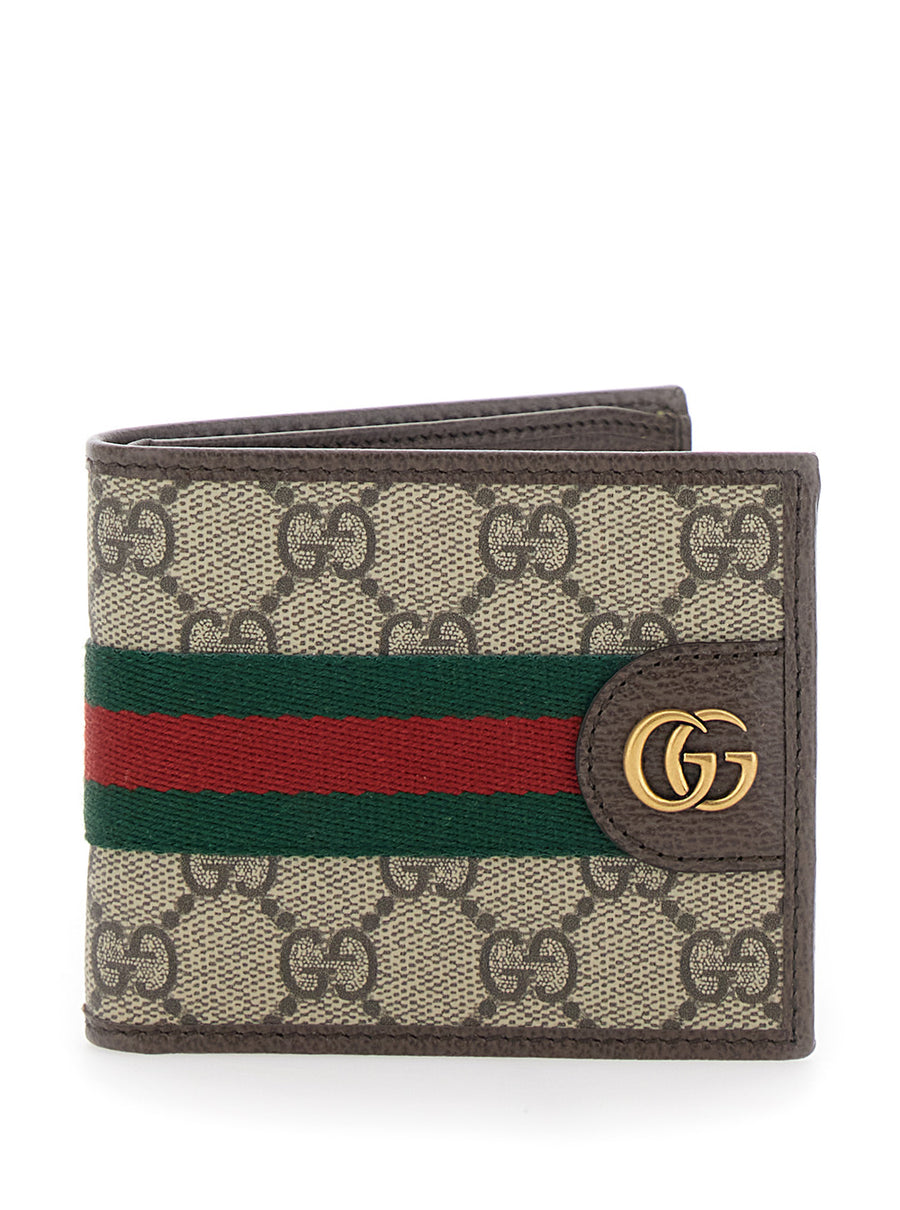 Wallet Ophidia Beige Leather