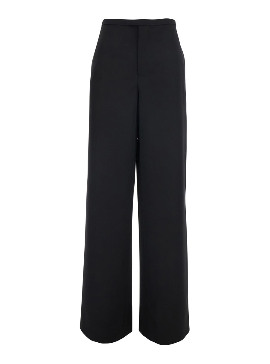 Wool Trousers Black