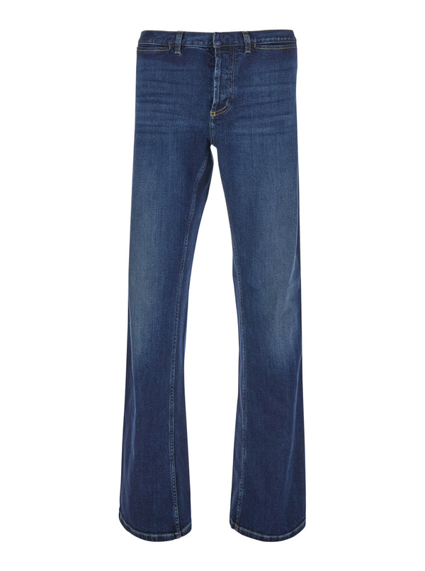 Jeans Low-Rise With Web Stripe Blue