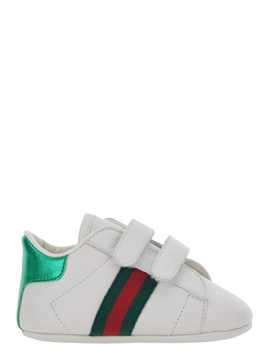 Low-Top Sneakers White Leather Trainers