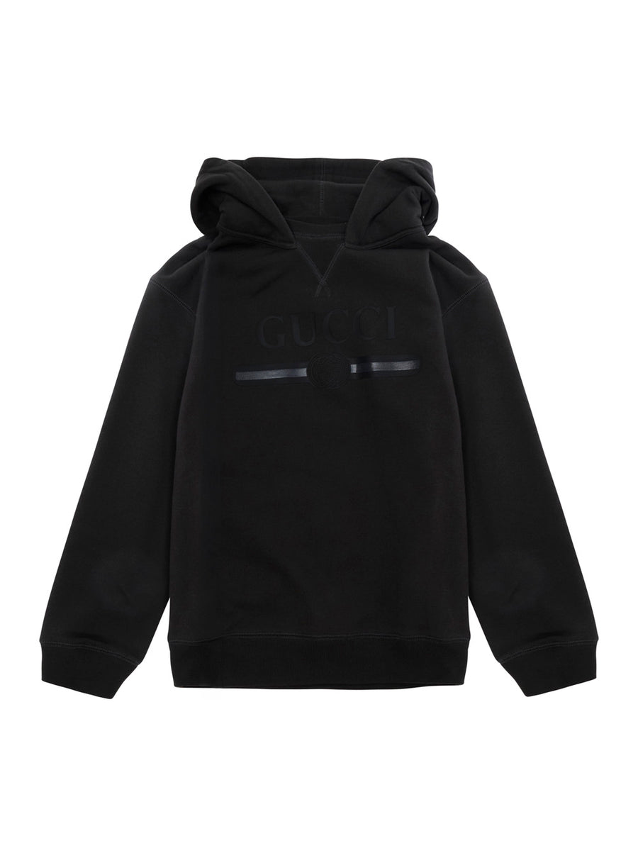 Hooded Cotton Sweatshirt Blue Hoods & Sweatshirts