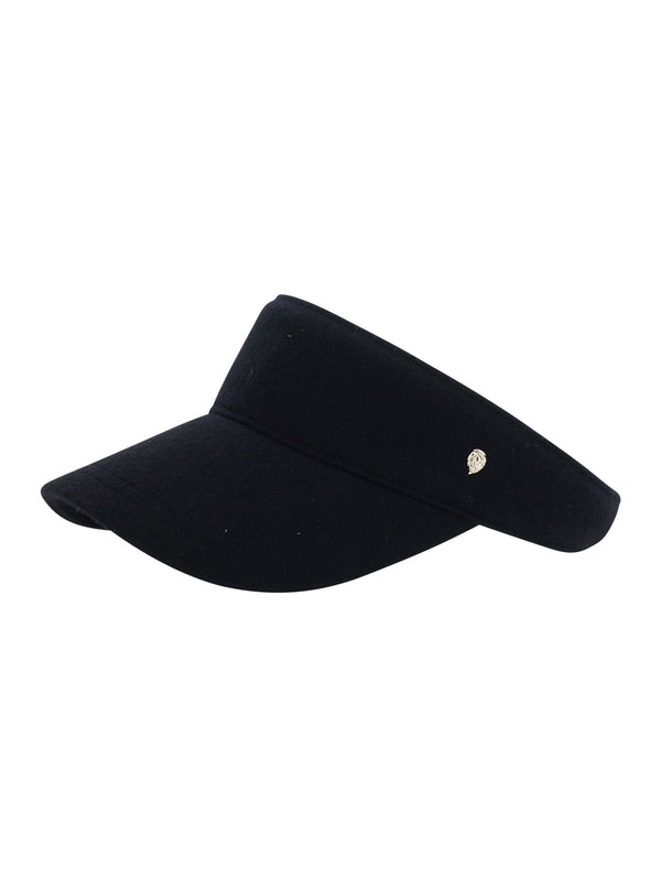 Visor Berkley Black Wool Hat