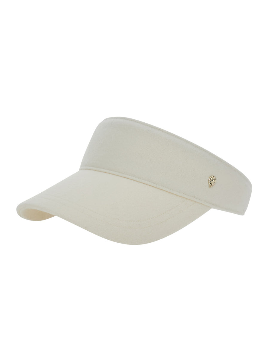 Visor Berkley White Wool Hat