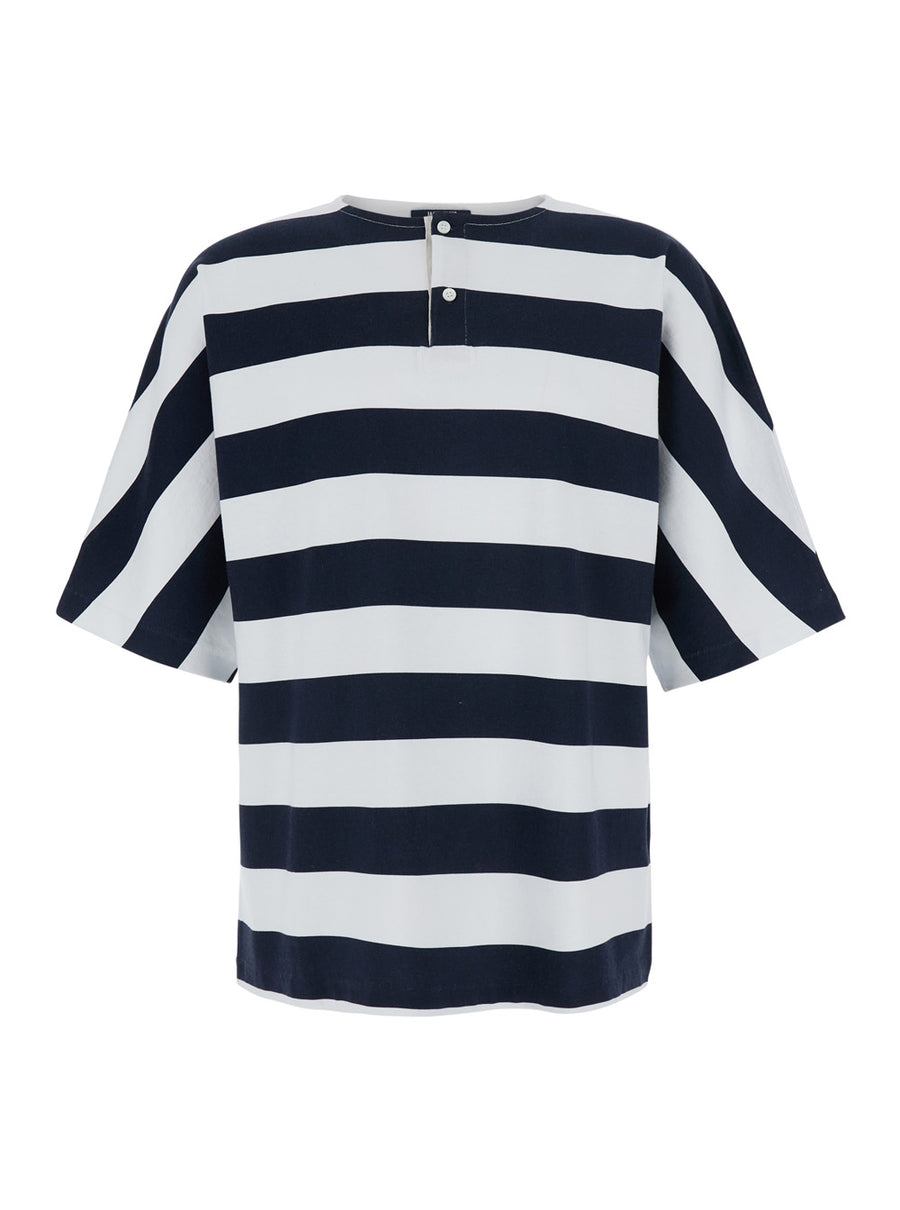 T-Shirt Round Neck Blue Cotton T-shirts