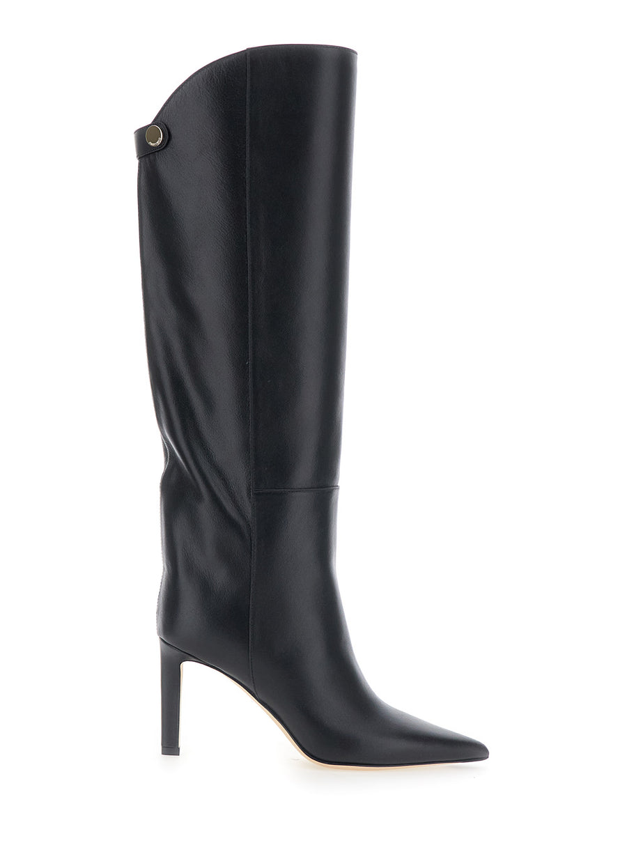 Boots Alizze Black Leather Calfskin