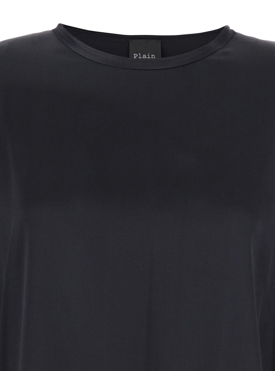 Blouse Long Sleeve Silk Black Blouses
