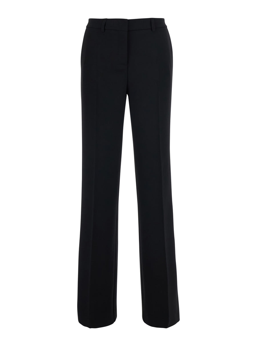 Straight Trousers Black