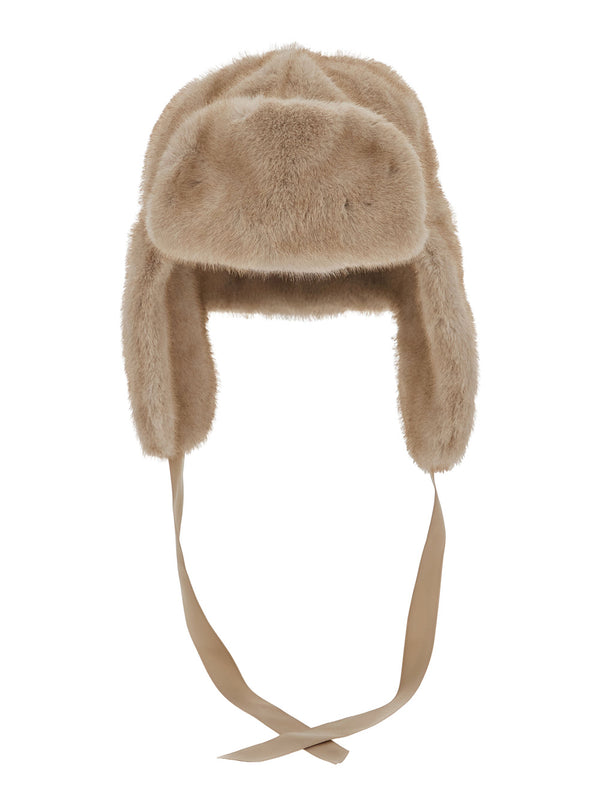 Fur Hat Beige