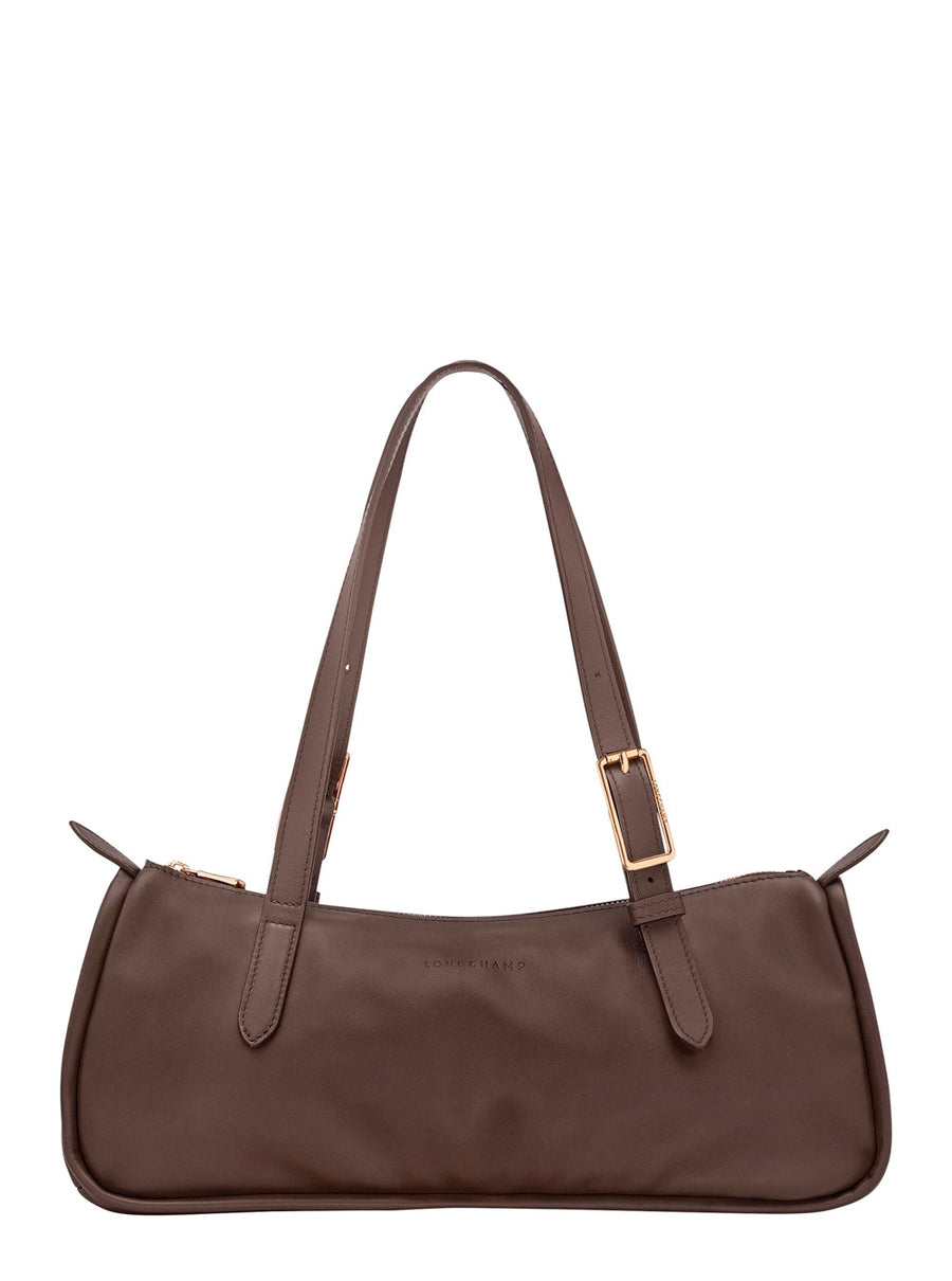 Shoulder Bag Roseau Brown Leather Calf