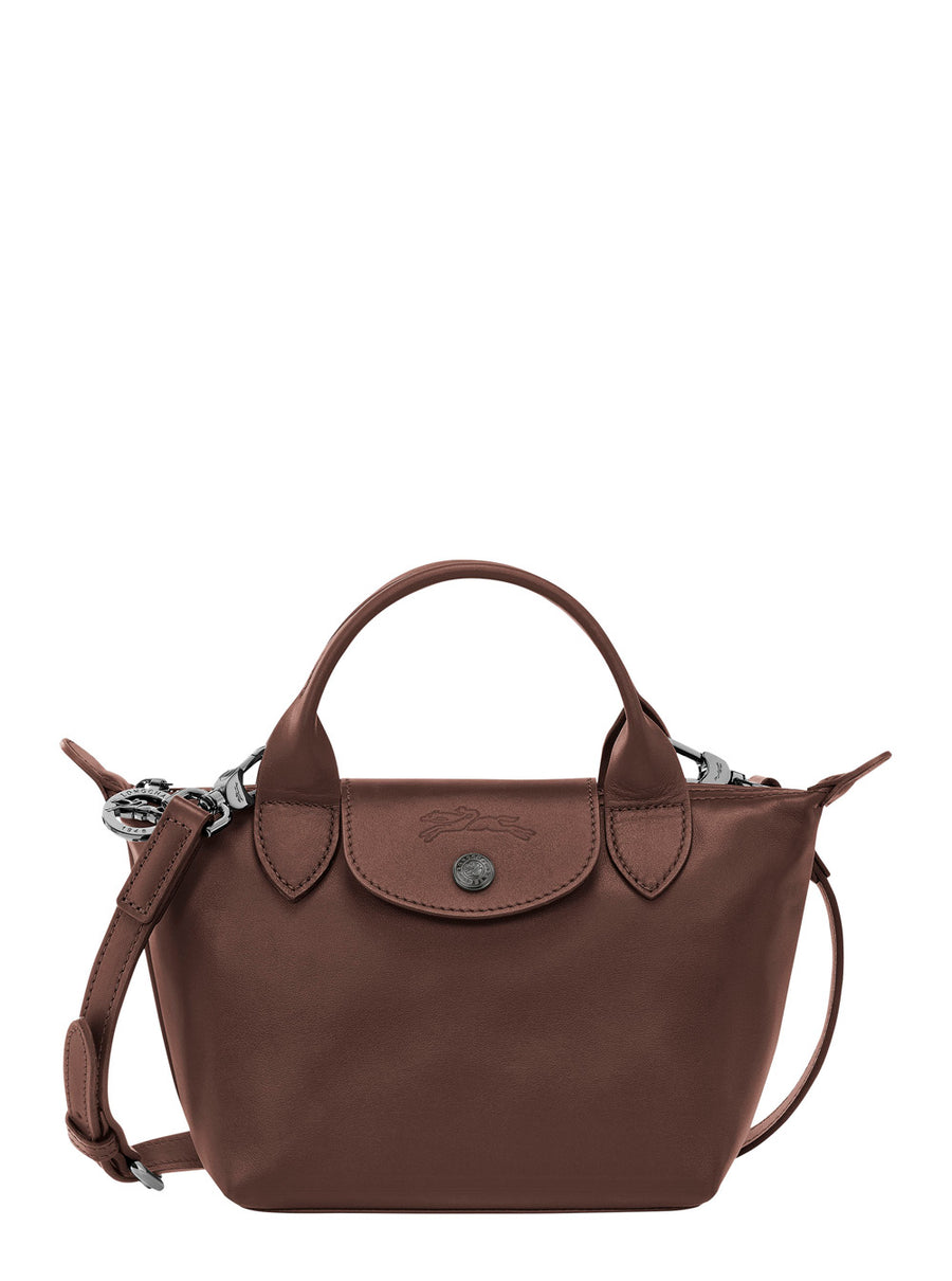 Crossbody Bag Le Pliage Xtra Brown Leather Nylon Shoulder