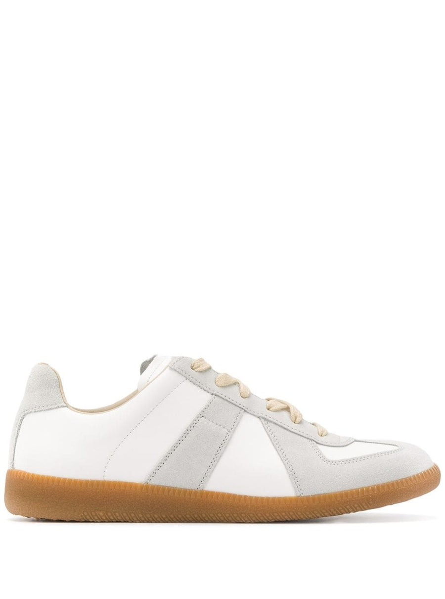 Sneakers Replica White Calf Leather Trainers