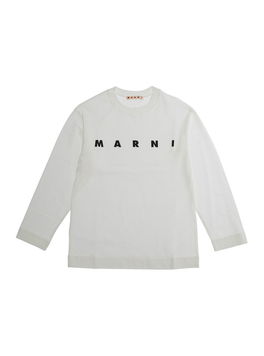T-Shirt Long Sleeve White Cotton