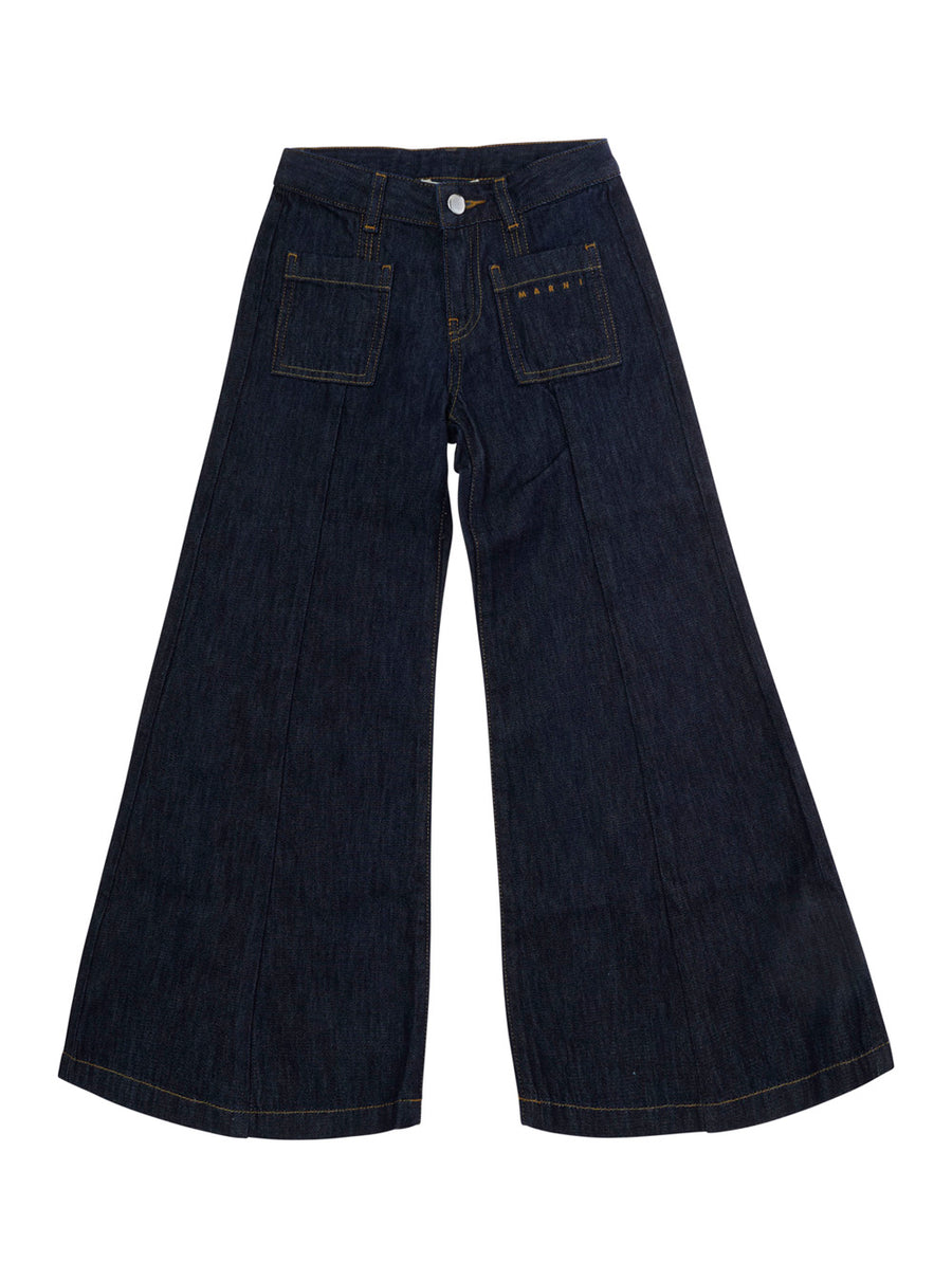 Cotton Denim Jeans Blue