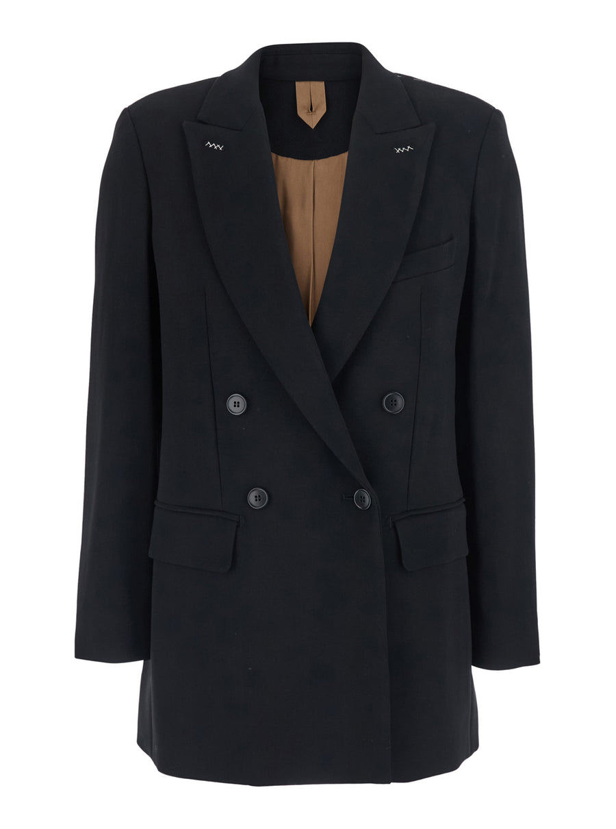 Jacket Mxmosso Black Wool Blazers