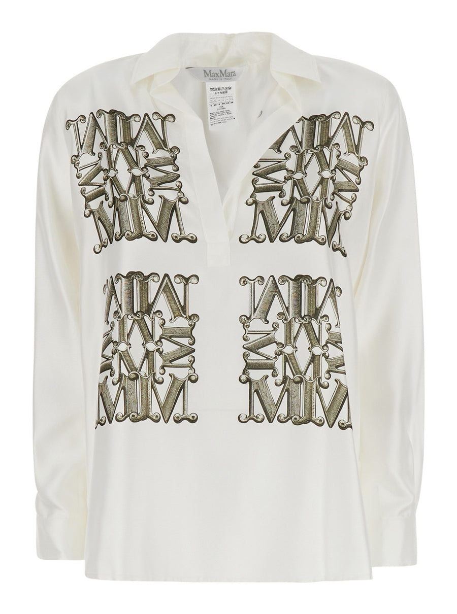 Shirt White Silk Blouses