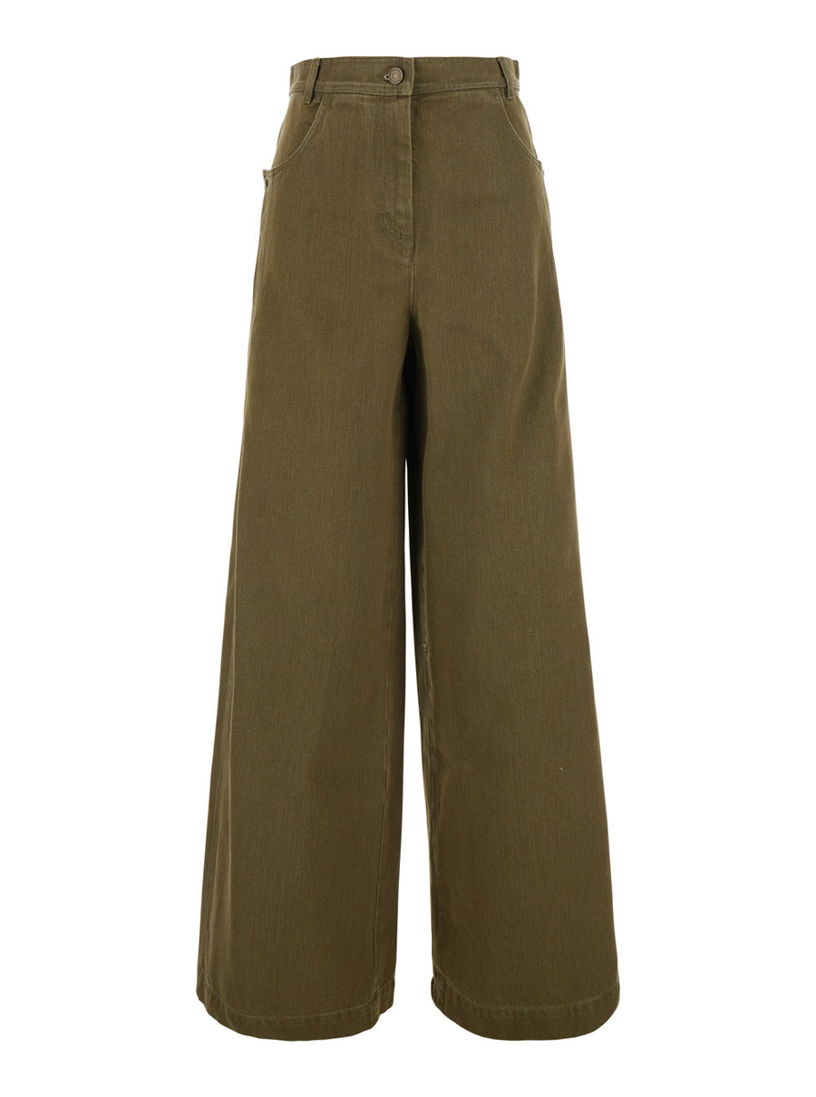 Jeans Alaro Green Cotton
