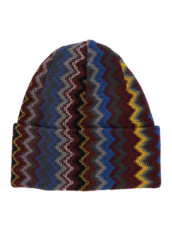 Beanie, Brown Wool Acrylic Hat