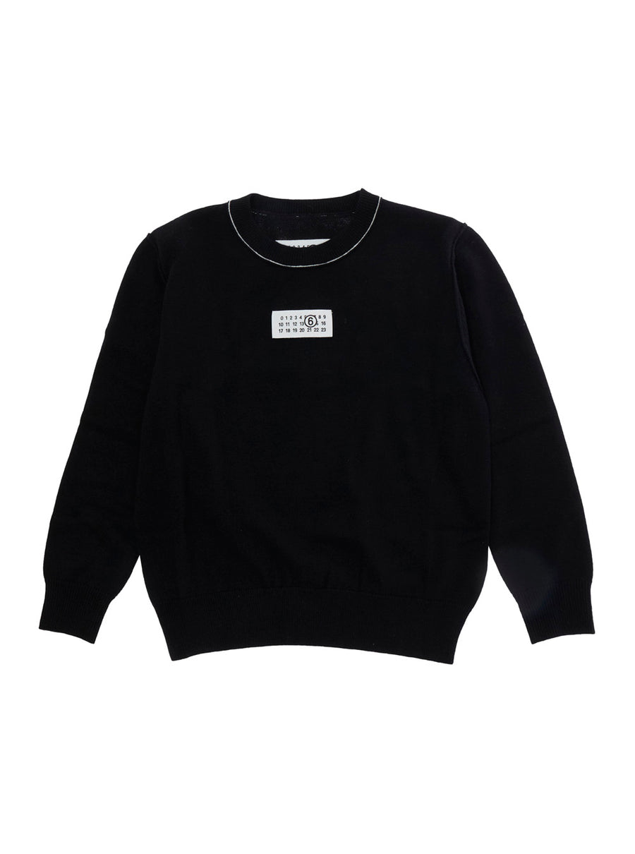 Sweater M61025 Wool-Blend Black Tops