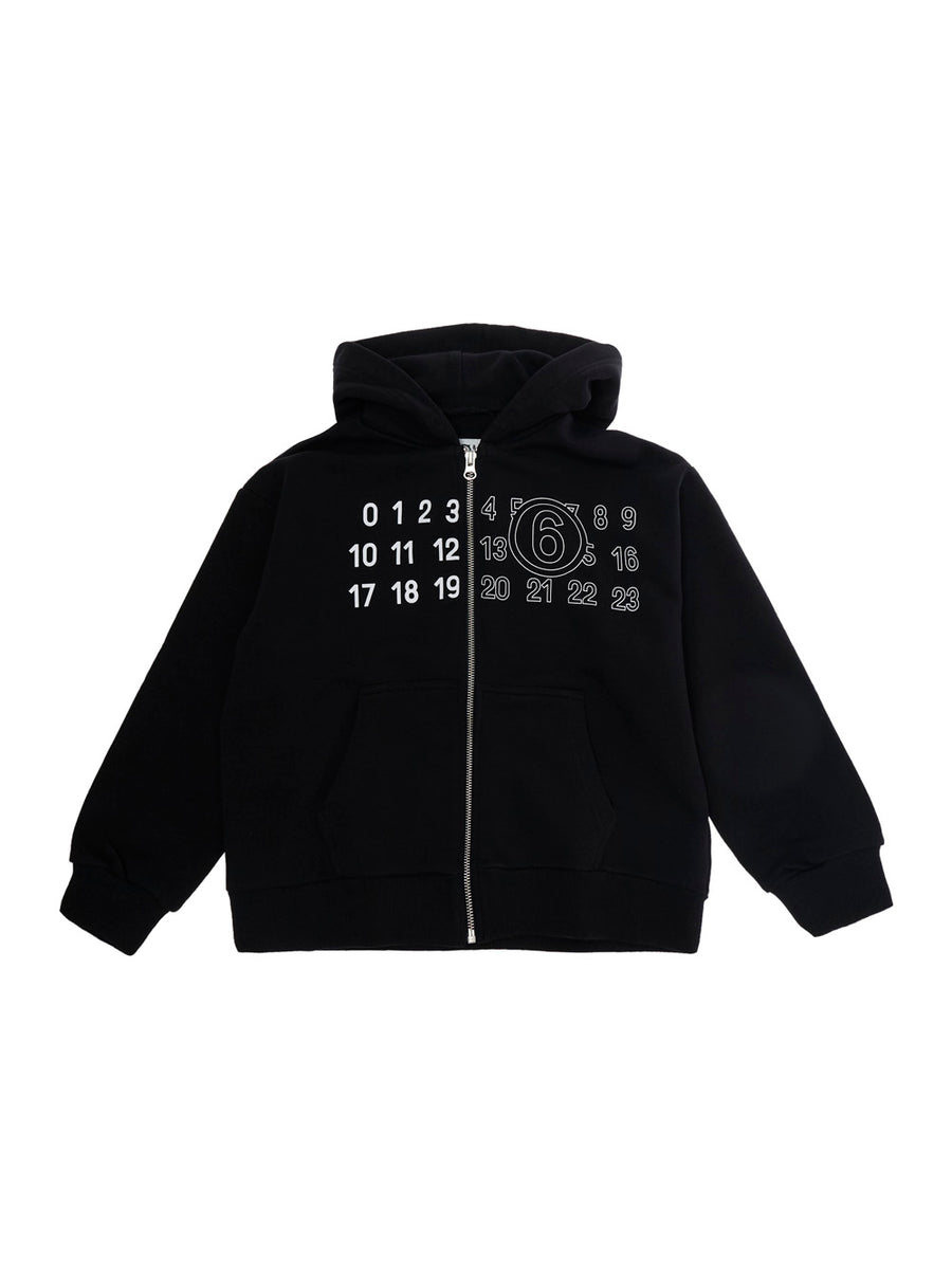 Hooded Sweatshirt Black Cotton Hoods & Sweatshirts