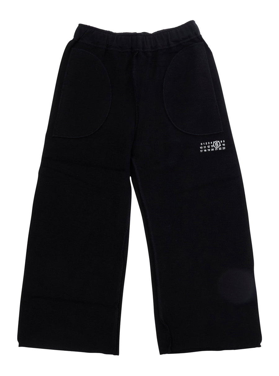 Unisex Pant Black Cotton Trousers