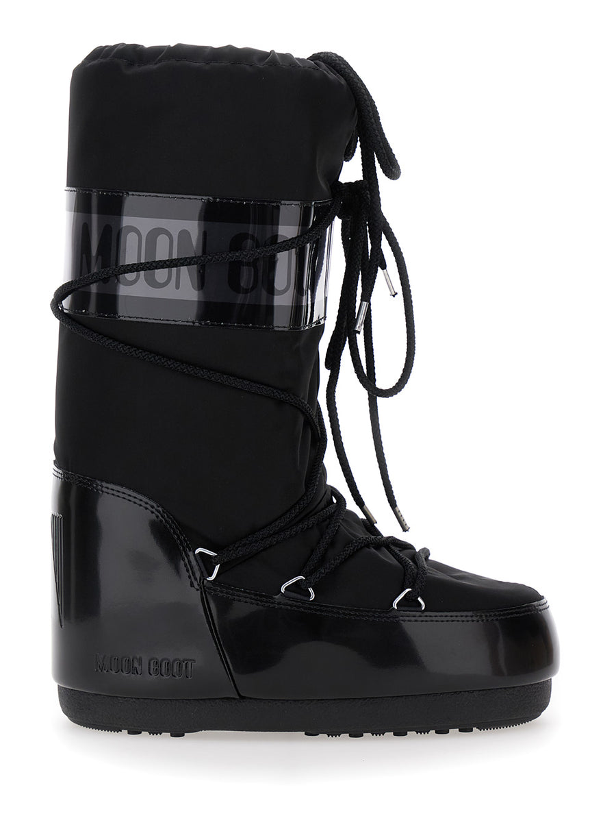 Snow Boots Icon Black Tech Fabric