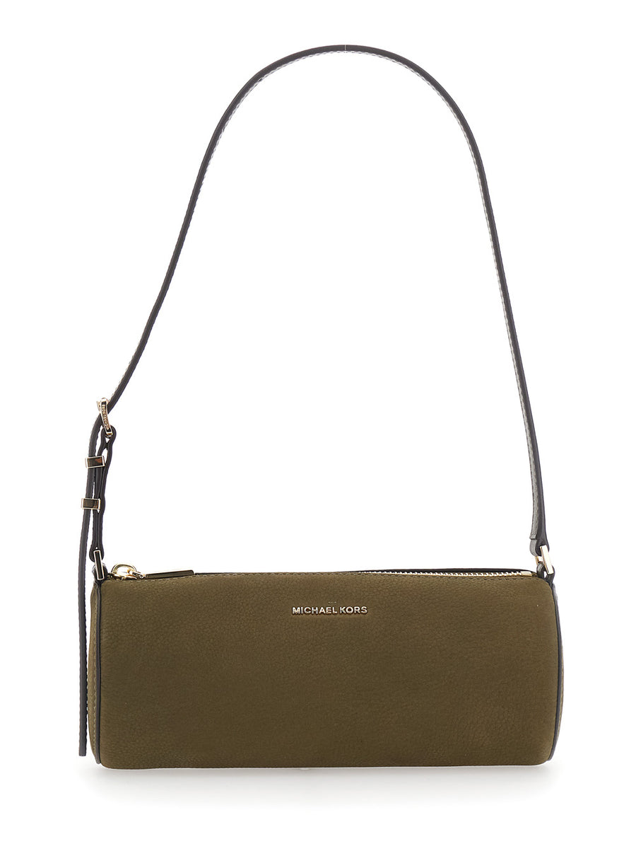 Shoulder Bag Izzy Green Leather Cow