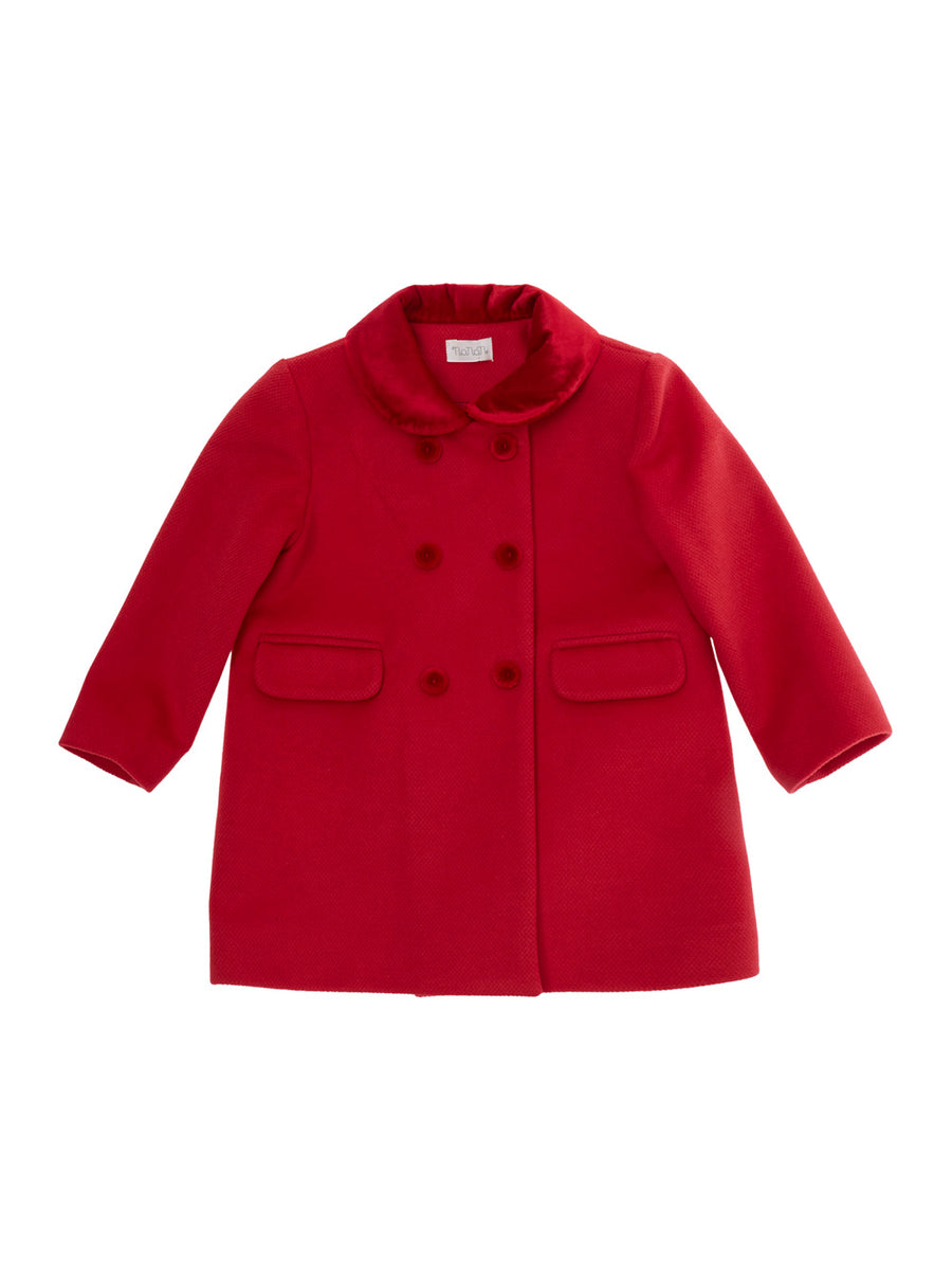 Coat Red Tech Fabric