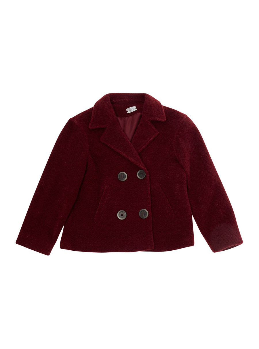 Coat Red Tech Fabric Polyester