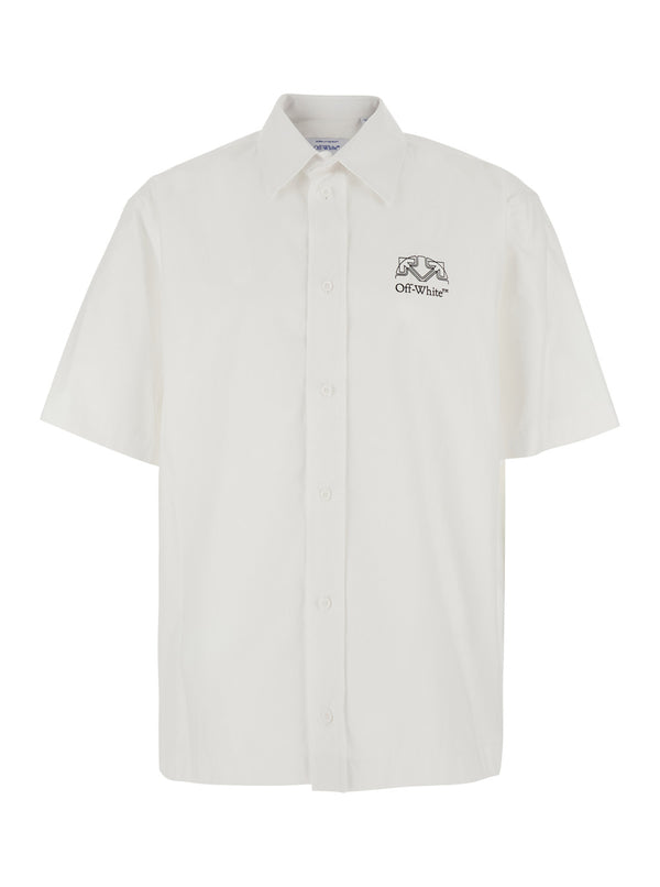 Long-Sleeved Tech Shirt White Fabric