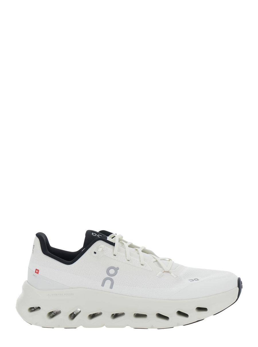 Trainers White Leather Green Details