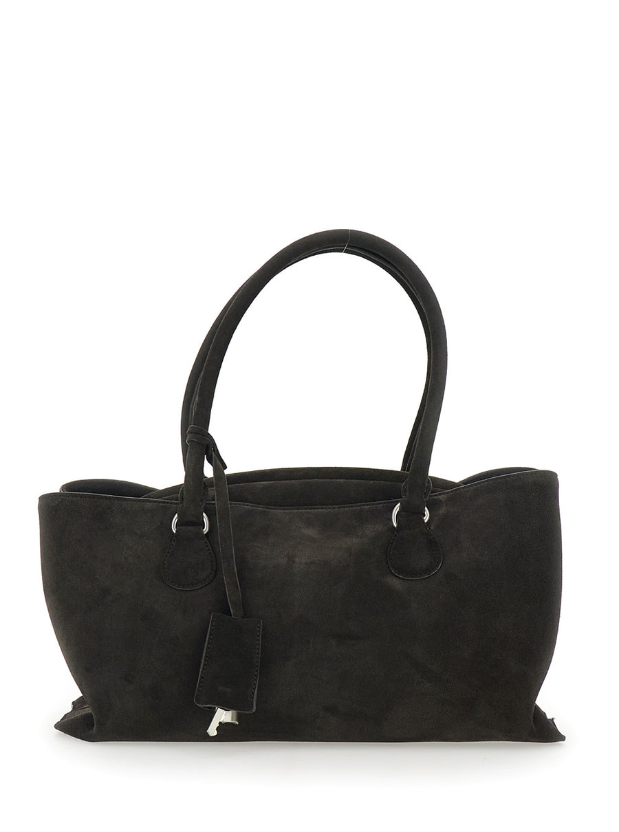 Shopper Shell Brot Brown Leather Cow Shoulder Bags