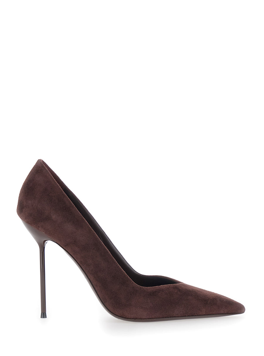 Pumps Lidia Brown Suede Goat Leather