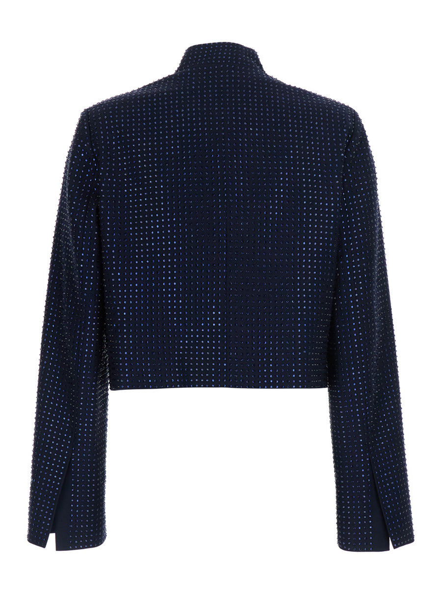 Blazer Blue Tech Fabric Polyester Blazers