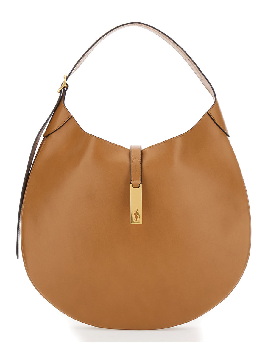 Shoulder Bag P Id Shldr Brown Leather Strap Cow Handbags