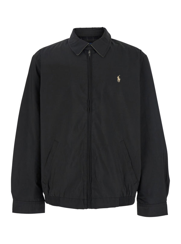 Jacket Tech Fabric Black Polyester (recycled) Coat