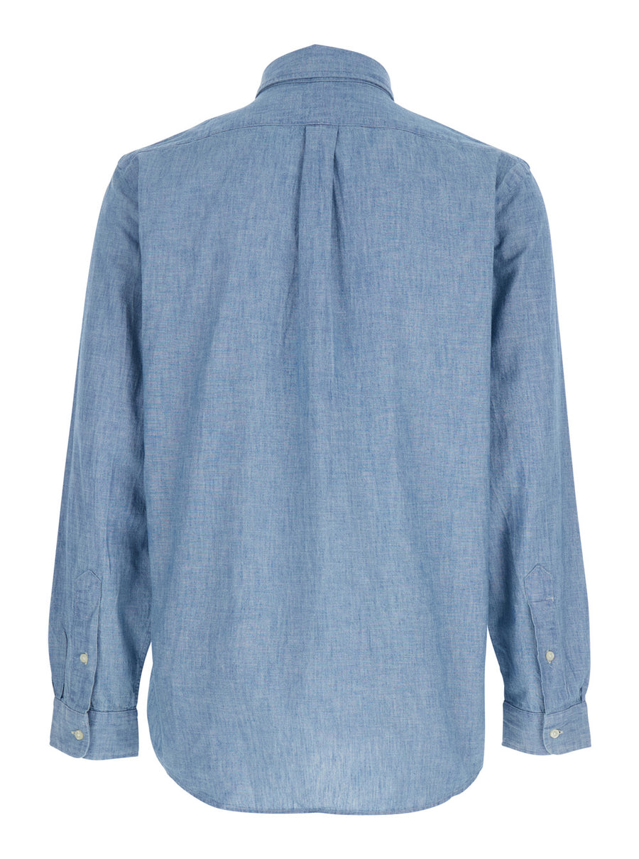 Long Sleeve Shirt Light Blue Cotton