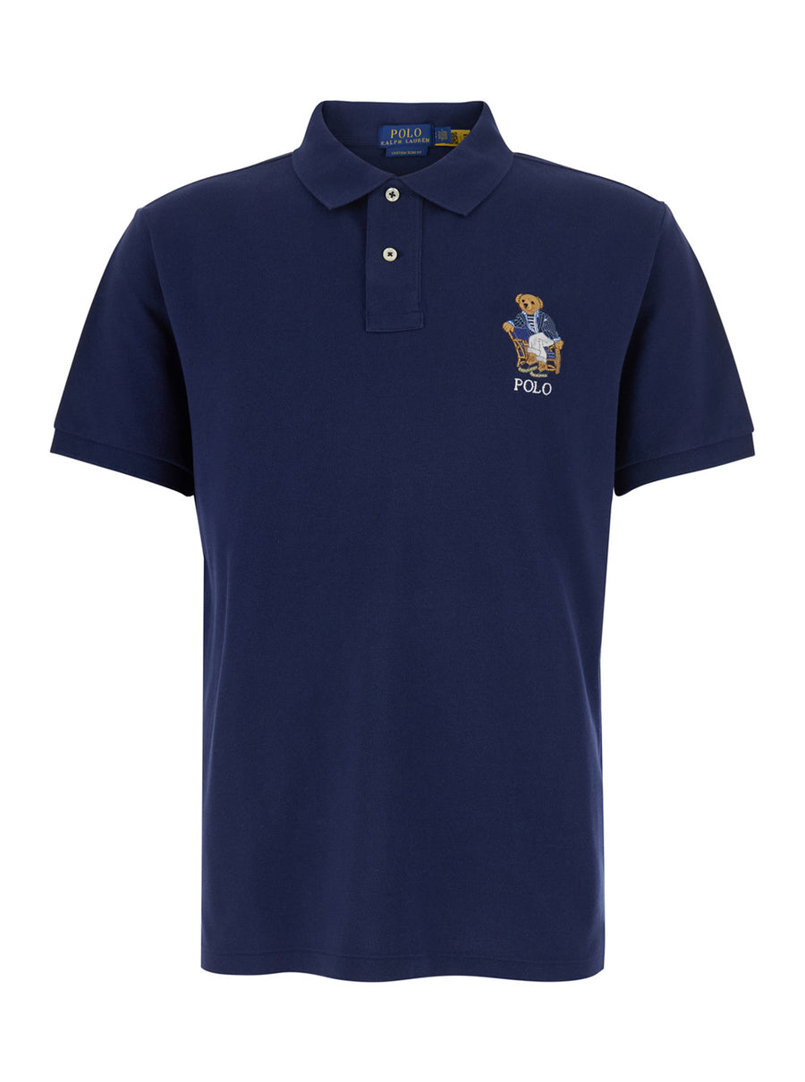 Polo Shirt Blue Cotton T-shirts