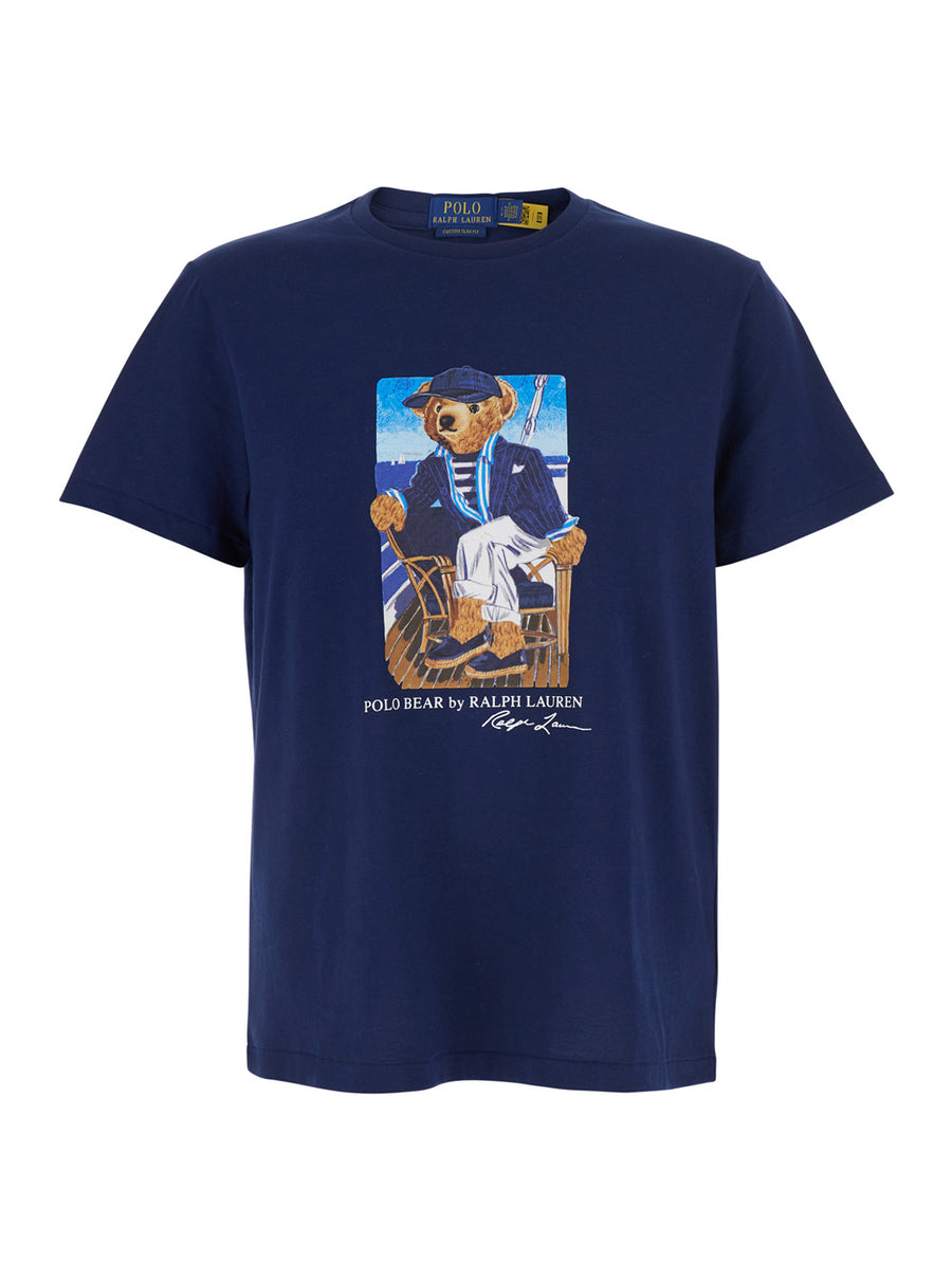 Crew Neck T-Shirt Blue T-shirts