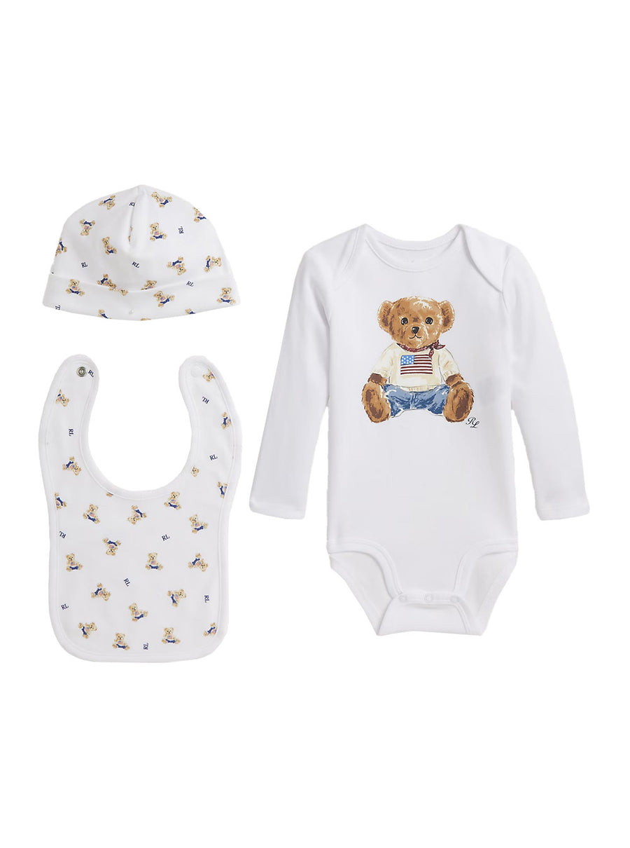 Baby Onesie Set White Cotton Tracksuit Sets