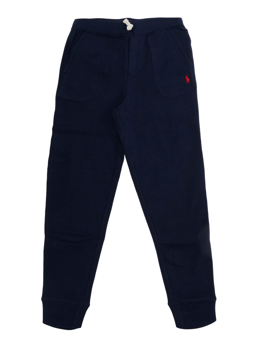 Joggers Blue Tech Fabric Cotton Trousers