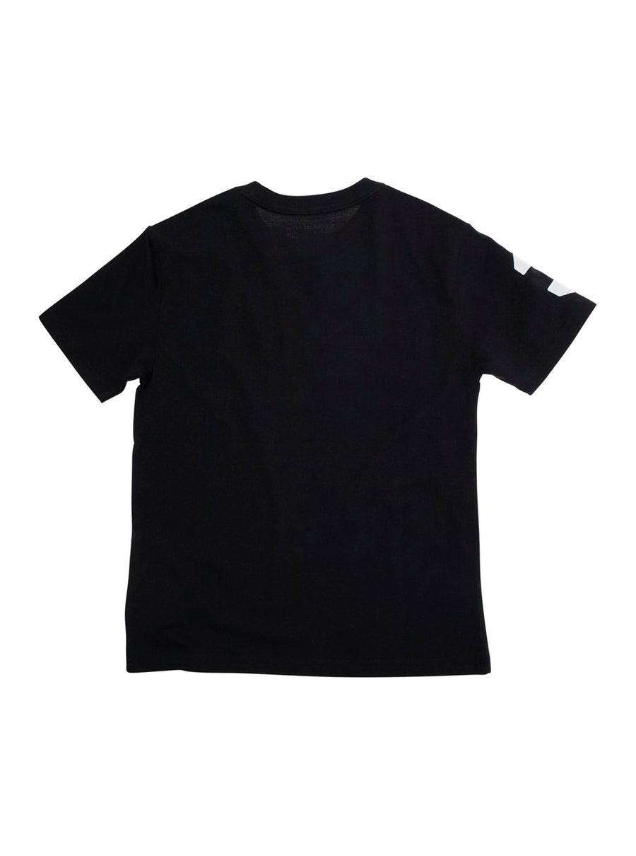 T-Shirt Crew Neck Black Cotton T-shirts