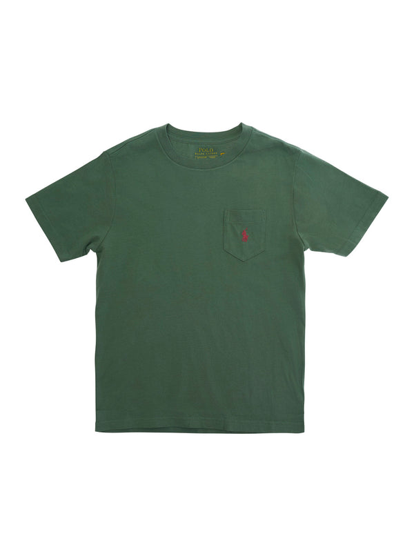 Short Sleeve T-Shirt Green Cotton T-shirts