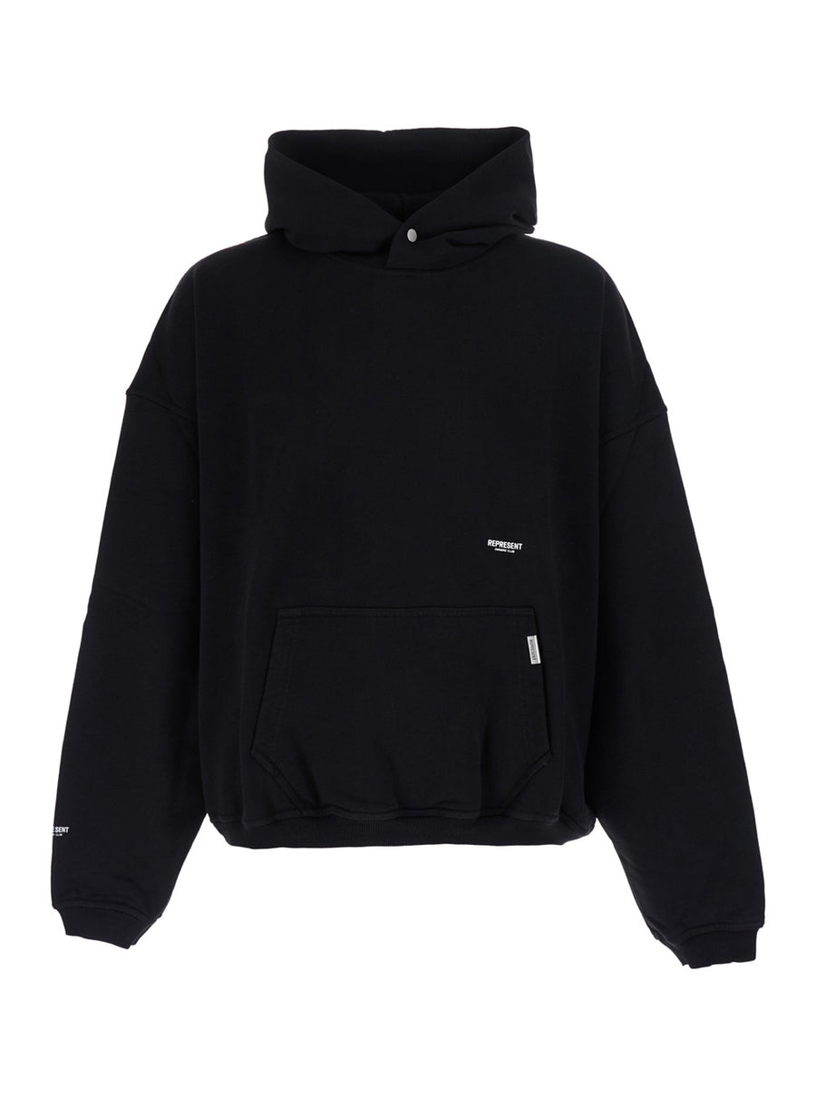 Hoodie Black Cotton Sweatshirts
