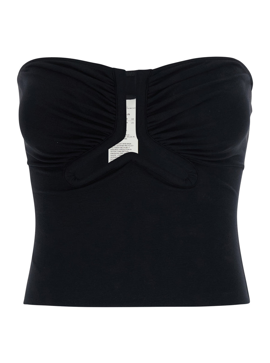 Bustier Alannah Black Tech Fabric Polyamide Tops