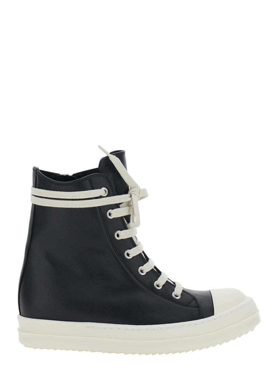 Sneakers Black Leather Trainers