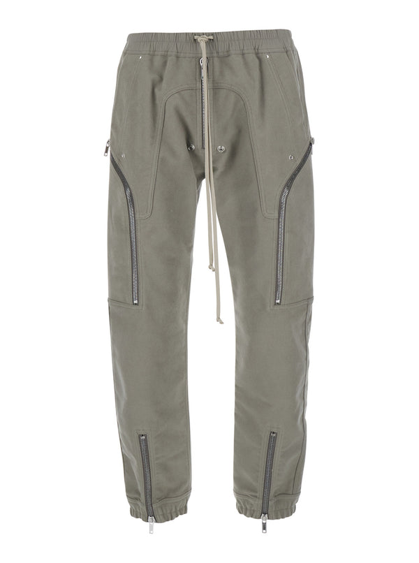 Cargo Pants Heizer Grey Cotton Trousers