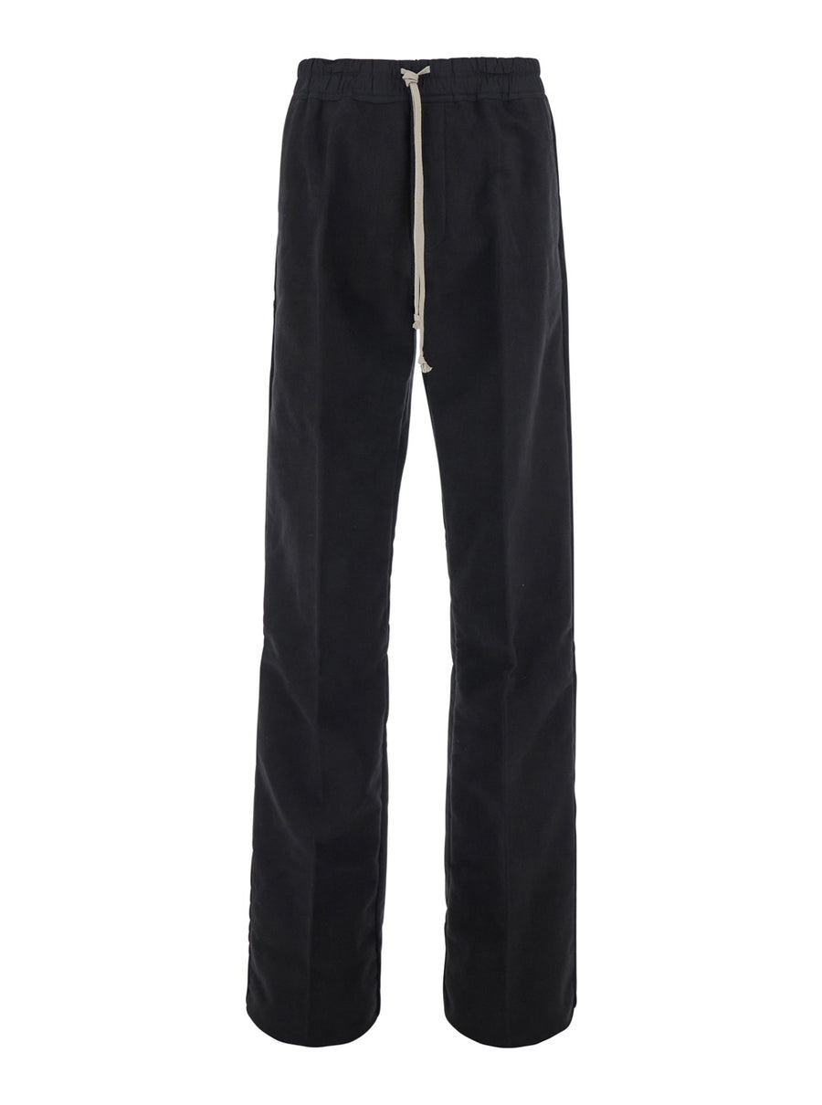 Pants Black Cotton Trousers