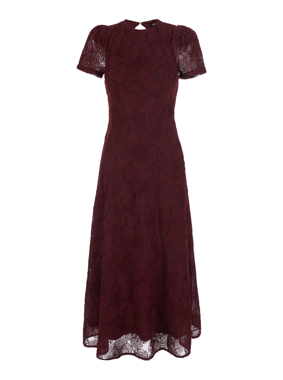 Long Dress Burgundy Recycled Polyester